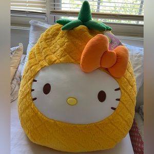 NWT Fuzzy Pineapple Hello Kitty Squishmallow, 20'